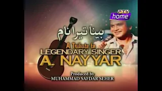 Beena Tera Naam [A Tribute to A Nayyar by PTV] بینا تیرا نام