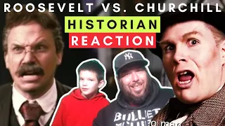 Theodore Roosevelt vs Winston Churchill | ERBreakdown History Teacher Reaction