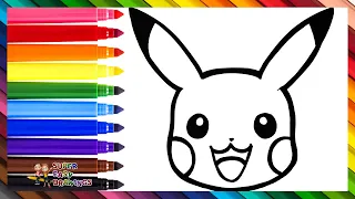 How to Draw Pikachu ⚡ Drawing and Coloring Pikachu From POKÉMON ⚡🌈 Drawings for Kids