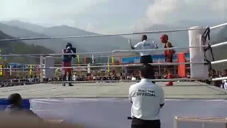 At Sikkim. Muay thai Fight