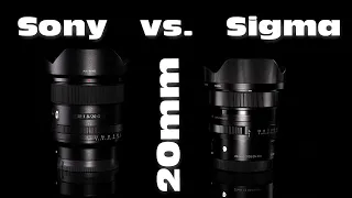 Sigma 20mm f/2 vs. Sony 20mm f/1.8 Lens Review