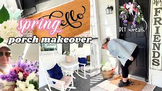 Spring Porch Makeover | Makeover on a budget | Porch decorate and clean with me | Jessica Rene