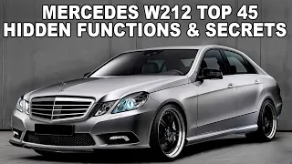 Mercedes W212 Топ 45 Скрытых Функций, Секреты и Интересные Фишки /  Секреты на Mercedes W212