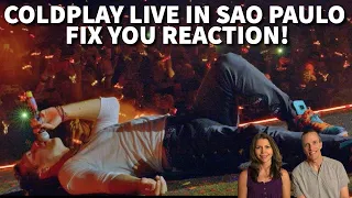 Reaction to Coldplay Live in Sao Paulo - Fix You Song Reaction! Husband & Wife!