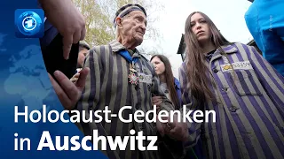 "Marsch der Lebenden" zum Holocaust-Gedenktag in Polen