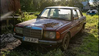 Starting Mercedes-Benz w123 200D After 10 Years + Test Drive