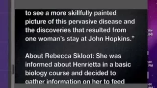 The Immortal Life of Henrietta Lacks Book Trailer