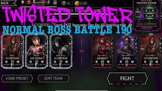 Twisted Tower Normal Boss 190+Reward|Chance To Get Rare Tower Gear| MK Mobile Gaming