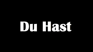 Rammstein - Du Hast lyrics (de/eng/ru)