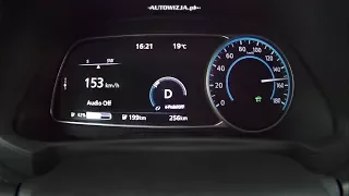 Nissan Leaf 2018 acceleration 0-150 km/h, 0-100 km/h, racelogic