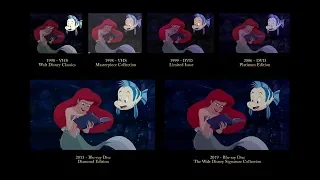 The Little Mermaid - Part of Your World | 30 Years of Video Editions Comparison