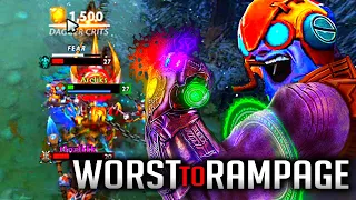 ARELIKS TINKER FROM WORST TO RAMPAGE! COMEBACK GAME | DOTA 2 7.32D | ARELIKS TINKER