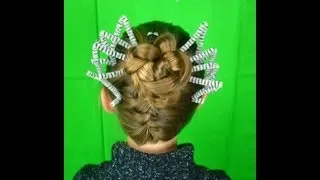 Braided Spider Bun, Halloween Hairstyles