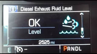 2.8 Duramax Diesel DEF Guide Capacity computer % range accuracy refill Exhaust Fluid Cost