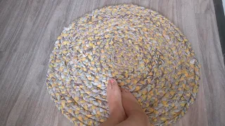 DIY Braided Fabric Rug