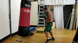 UFC Fighter Gabriel Gonzaga on the Heavy Bags at Fighthouse 8