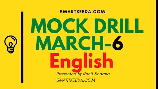 Mock Drill 6 of March in English SBI PO I IBPS PO I Clerk Main I CLAT I NRA CET I SSC I Bank GK