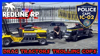 GTA 5 Roleplay - RedlineRP - Drag 'TRACTOR GANG' Smashing Cops  #197