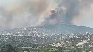 Fast-Moving Brush Fire Forces Evacuations in Southern California -- Storyful
