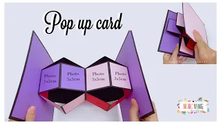 DIY • Pop Up Card • Thiệp bật dán ảnh by NGOC VANG Handmade