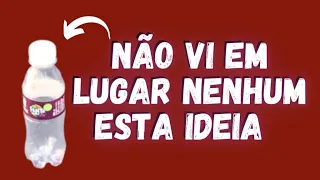 NINGUÉM SABE DESTA CRIATIVIDADE COM GARRAFA PET, VAI VIRAR MODA - ARTESANATO PARA GANHAR DINHEIRO 💰