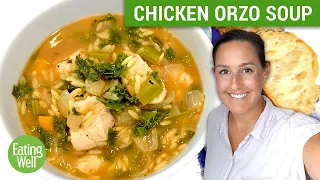 This Lemon Chicken Orzo Soup with Kale is the PERFECT Fall Soup Recipe | Prep School | Eating Well