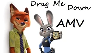 Nick&Judy~Drag Me Down AMV (Zootopia)