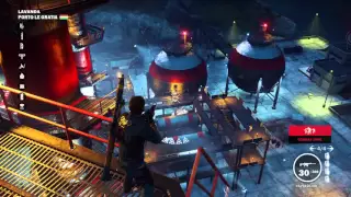 Just Cause 3 PS4 1.03 framerate experiment - huge explosions - acceptable