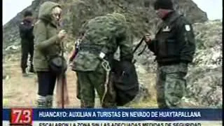 Auxilian a excursionistas del nevado de Huaytapallana