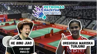 Badminton 2023 | He Bing Jiao vs Gregoria Mariska Tunjung | Petronas Malaysia Open 2023