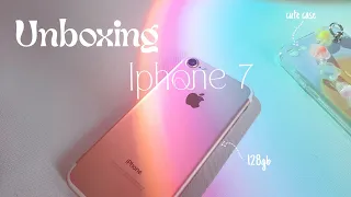 iPhone 7 aesthetic unboxing in late 2022 🤍| setup & camera test | Jan