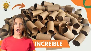 12 AMAZING IDEAS MADE OUT OF TOILET PAPER ROLLS / FLOWERS MADE WITH RECYCLING