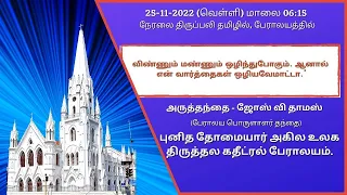 🔴 Live | Holy Mass from Main Church in Tamil (25-11-22 @ 06:15 p.m)