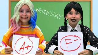 Wednesday VS Enid - school story about friendship and diversity