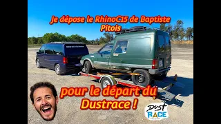 Je dépose le RhinoC15 de Baptiste Pitois en Espagne pour le départ du @DustRace  !