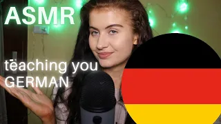 ASMR Teaching You Random GERMAN Words 🇩🇪 / soft spoken, perfect to fall asleep to 😴💤