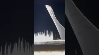 Захватывающее начало представления поющие фонтаны «Чаша Олимпийского огня»