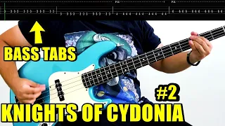 Muse - Knights Of Cydonia BASS RIFFS WITH TABS pt2