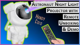 Astronaut Night Light Projector with Remote Unboxing & Demo