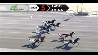 Monticello Raceway & Saratoga Harness  Open Pace  February 15, 2022