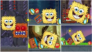 RED BALL4 SPONGEBOB BALL& SUPER BALL 'FUSION BATTLE'with SPONGEBOB AMONG BOSS 3, 5 & GOOMBA ALL BOSS