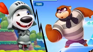 TALKING TOM SPLASH FORCE - Knight Hank VS Racoon Boss | Tom Hero Dash | Tom Gold Run