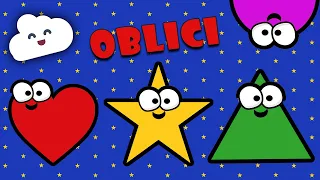 🎵 Učimo oblike | 🔵🔺🔲❤️🌙⭐| Oblici za djecu 🎵