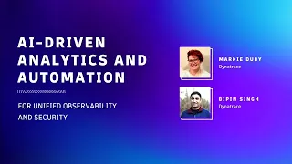 AI Driven Analytics and automation for unified observability and security