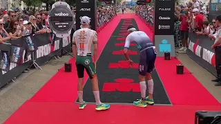 Arrivée masculine Ironman 70.3 Les Sables d'Olonne 2023