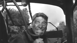 Burt Lancaster (The Train 1964) Chased by Spitfire