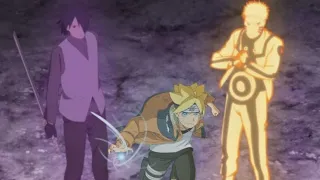 NARUTO, SASUKE & BORUTO VS MOMOSHIKI OTSUTSUKI FULL FIGHT SUB INDONESIA