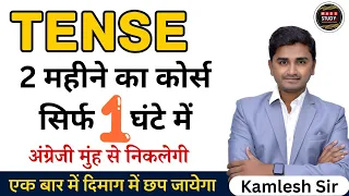 All Tenses in a 1 Hour । एक घंटे में सारे Tenses सीखे। Tense for Spoken and English Grammar