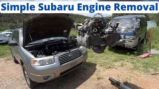 Subaru Cheat Codes Ep 1: Simplest EJ25 SOHC Engine Removal