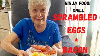 Ninja Foodi Grill Breakfast -  Scrambled Eggs and Bacon!